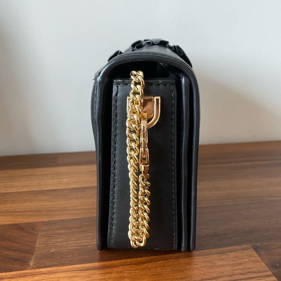 MK MICHAEL KORS LEATHER PURSE Crossbody gold chain - Picture 3 of 12